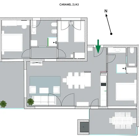 Apartamento Exklusive Mit Pool Bis 7 Personen Nur 60 M Vom